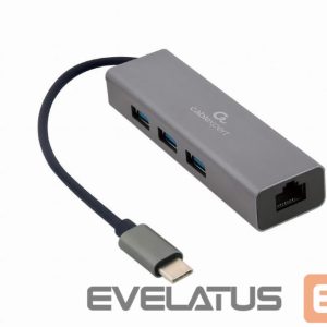 Modules and transceivers Gembird  I/O ADAPTER USB-C TO LAN RJ45/USB HUB A-CMU3-LAN-01 
