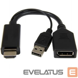 Modules and transceivers Gembird  I/O ADAPTER HDMI TO DP/BLACK A-HDMIM-DPF-01 