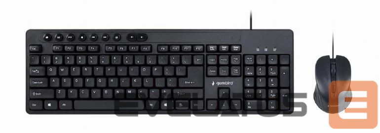 Computer keyboard Gembird KEYBOARD +MOUSE USB ENG/KBS-UM-04