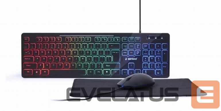Computer keyboard Gembird KEYBOARD +MOUSE USB ENG/KBS-UML-01