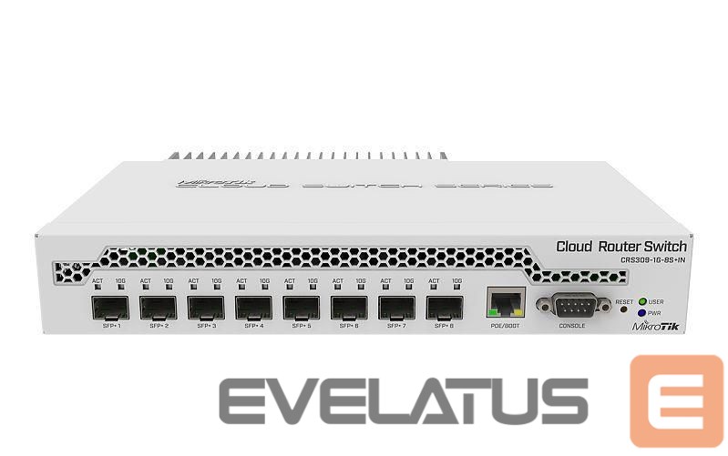 Commutator Mikrotik Switch||CRS309-1G-8S+IN|1x10Base-T / 100Base-TX / 1000Base-T|8xSFP+|CRS309-1G-8S+IN
