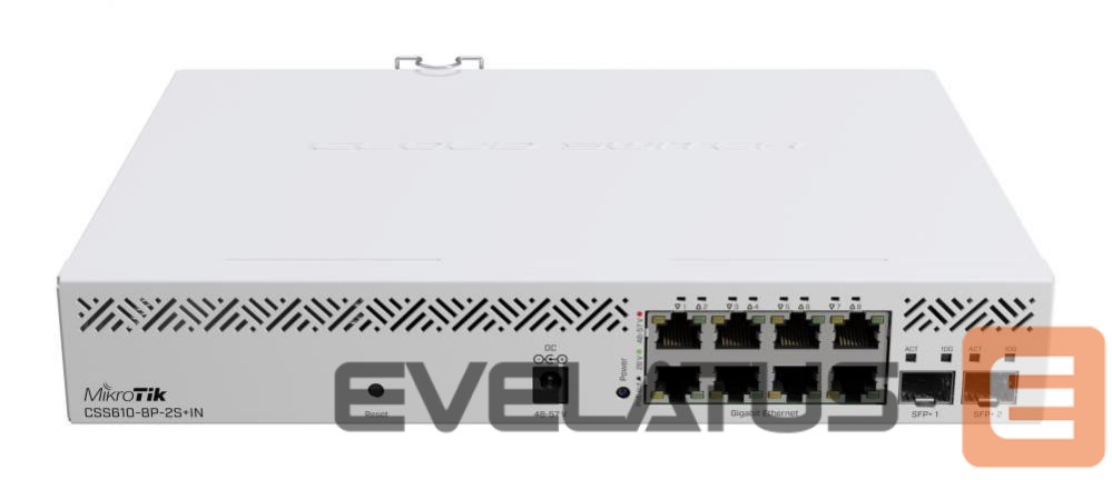 Commutator Mikrotik Switch||8x10Base-T / 100Base-TX / 1000Base-T|2xSFP+|CSS610-8P-2S+IN