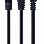Commutator Gembird  PATCH CABLE CAT6 UTP 5M/BLACK PP6U-5M/BK 