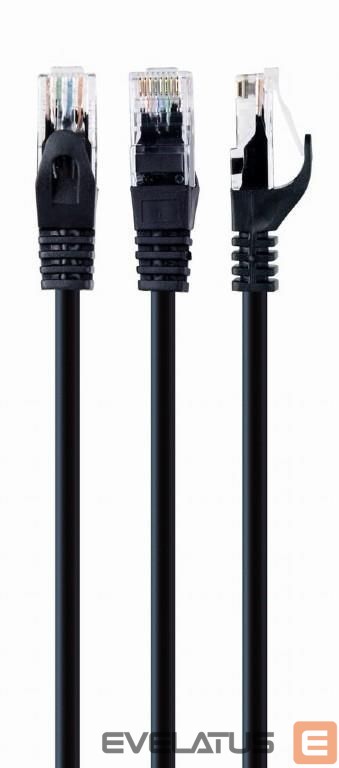 Commutator Gembird PATCH CABLE CAT6 UTP 5M/BLACK PP6U-5M/BK