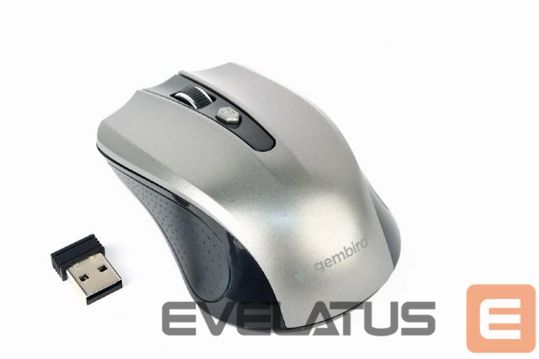 Computer mouse Gembird MOUSE USB OPTICAL WRL BLACK/GREY MUSW-4B-04-BG