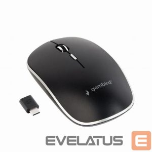 Computer mouse Gembird  MOUSE USB-C OPTICAL WRL BLACK/SILENT MUSW-4BSC-01 