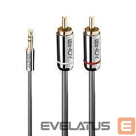 Cable LINDY  CABLE AUDIO 3.5MM TO PHONO/0.5M 35332 