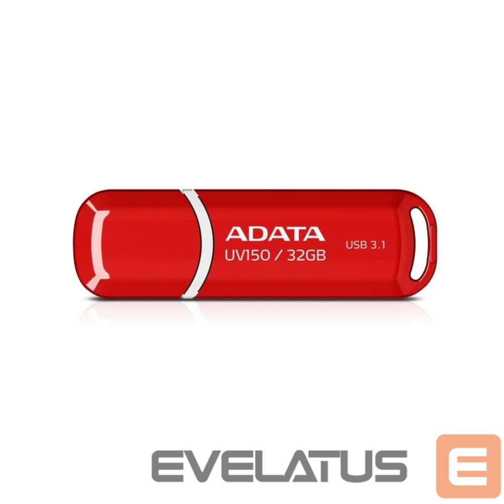 Flash drive ADATA MEMORY DRIVE FLASH USB3.1 32GB/RED AUV150-32G-RRD