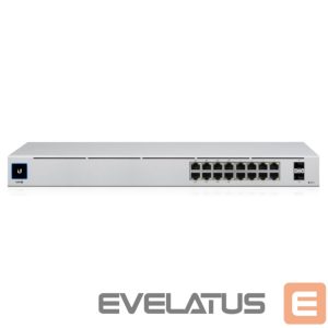 Commutator UBIQUITI  Switch||USW-16-POE|Type L2|Desktop/pedestal|Rack|16x10Base-T / 100Base-TX / 1000Base-T|2xSFP|PoE ports 16|PoE+ ports 8|18 Watts|USW-16-POE 