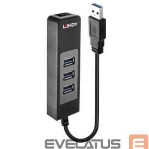 Converter LINDY  I/O HUB USB3 & LAN ADAPTER/43176 