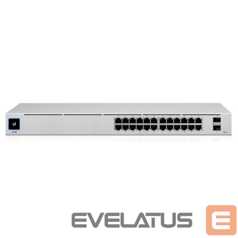 Commutator UBIQUITI Switch||USW-24-POE|Type L2|Desktop/pedestal|Rack|24x10Base-T / 100Base-TX / 1000Base-T|2xSFP|PoE+ ports 16|95 Watts|USW-24-POE