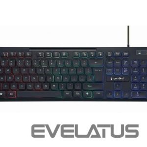 Computer keyboard Gembird  KEYBOARD MULTIMEDIA USB ENG/BLACK KB-UML3-02 