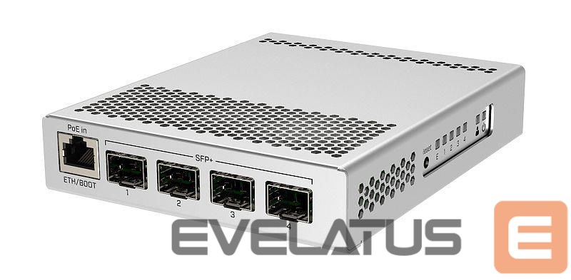 Commutator Mikrotik Switch||1x10Base-T / 100Base-TX / 1000Base-T|4xSFP+|PoE ports 1|CRS305-1G-4S+IN