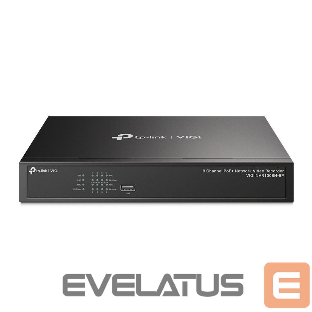 surveillance accessories TP-Link NET VIDEO RECORDER 8CH POE+/VIGI NVR1008H-8P