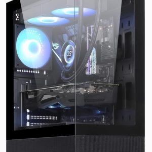 Computer case GOLDEN TIGER  Case||Raider DK-6|MidiTower|Case product features Transparent panel|Not included|ATX|Colour Black|RAIDERDK6 