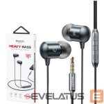 Wired headphones yesido  YH42 Earphone 3.5mm With Microfone Black