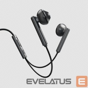 Wired headphones Evelatus  Crystal Clear Audio headphones with 3.5 mm jack with microphone CCA-3.5BL Black