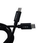 Cable Evelatus  Flex Cabel Pro USB 2.0 Type C to Type C 1.2M 100W 5A Black