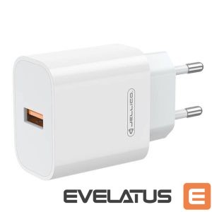 Adapter Jellico  AK-165 USB 22.5W QC 3.0 Smart Fast Charger 1x USB (5-12V) White