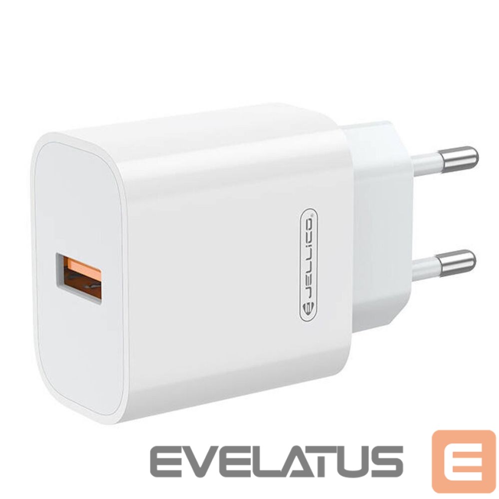 Adapter Jellico AK-165 USB 22.5W QC 3.0 Smart Fast Charger 1x USB (5-12V) White