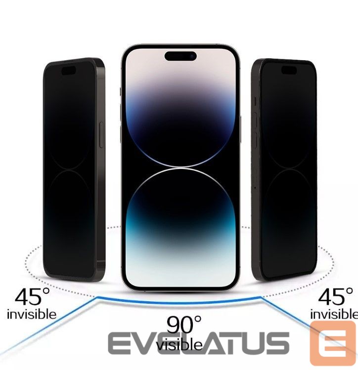 Protective glass iLike Apple IPHONE 16 PRO/17 Tempered Privacy Glass Black