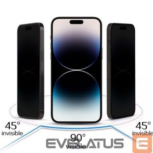 Protective glass iLike Apple IPHONE 16 PRO MAX Tempered Privacy Glass Black