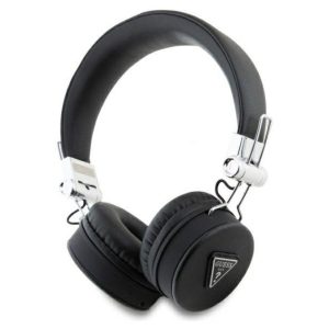 Wireless headphones Guess  Bluetooth ENC GUBH70PGTSPSK Grained Classic Round Shape Black