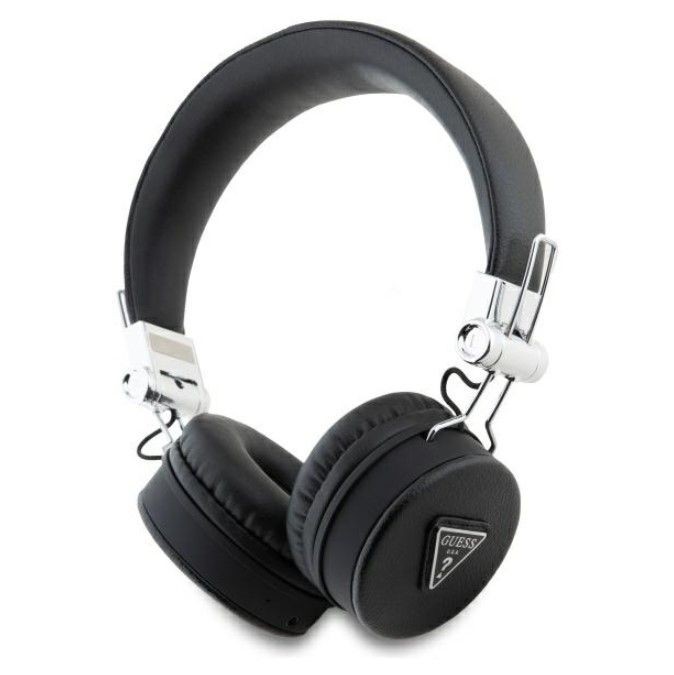Wireless headphones Guess Bluetooth ENC GUBH70PGTSPSK Grained Classic Round Shape Black