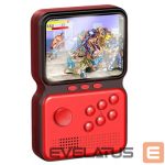 Gaming console GameBox  M3 16bit Portable Retro Game console with 900 games 3'' HD LCD / TV RCA cable Red