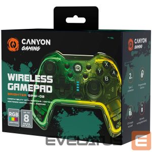 Controller Canyon  gamepad Brighter GPW-02 BT+Dongle Wireless Crystal Transparent