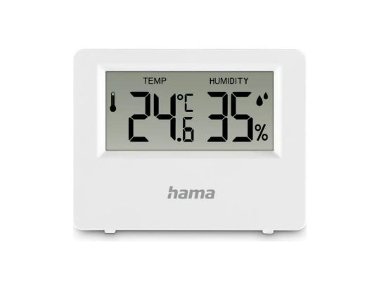 Wall and interior clocks Hama Electronic thermometer Indoor White