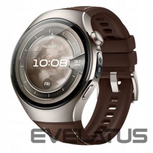 Smart watches Huawei  Watch 5 (46mm), Fluorelastomer Brown classic strap, Metal body, Rates-L29L 