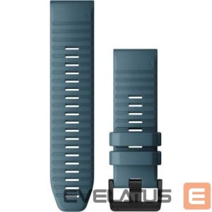 Strap Garmin  Fenix 6X 26mm QuickFit Watch Band, Lakeside Blue Silicone 