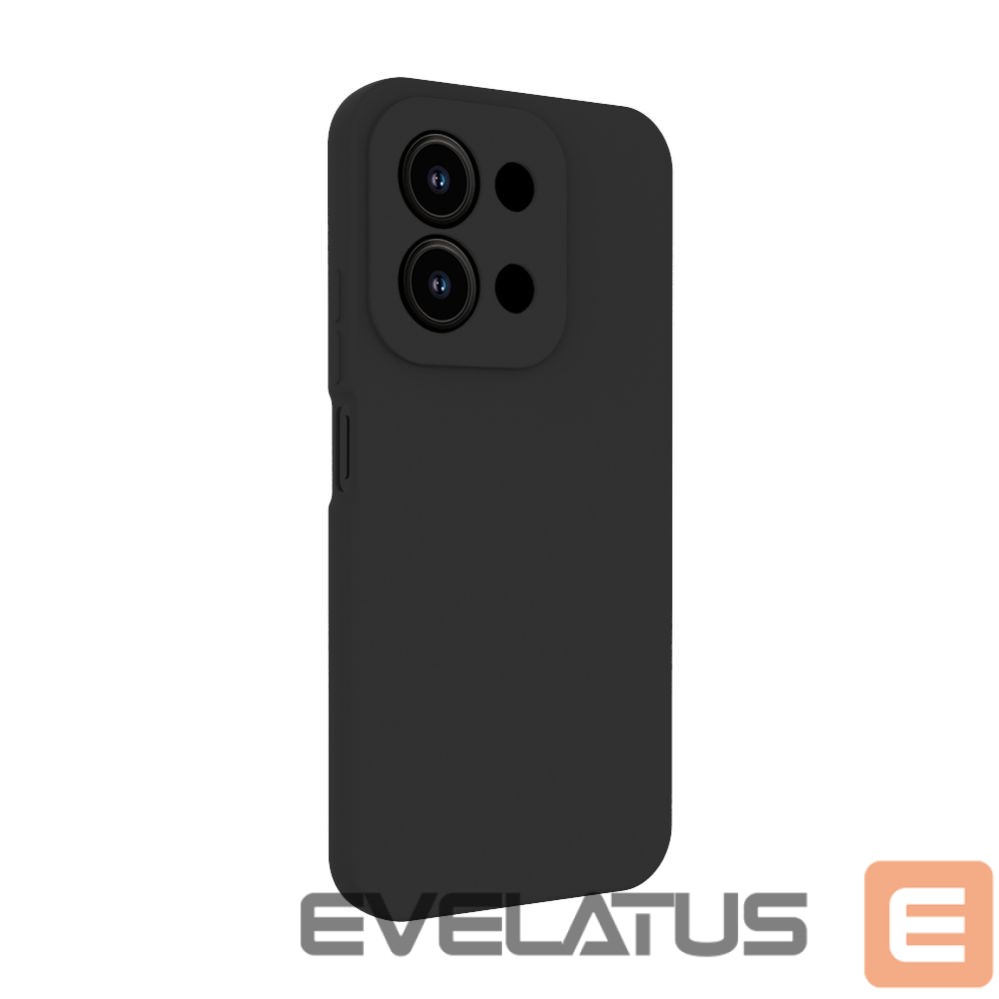 Back panel cover Evelatus Xiaomi Redmi 15C 4G/5G Premium Magnetic Soft Touch Silicone Case Black