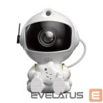 LED Spotlight HQ  Sitting Astronaut Star Sky & Nebula Projector with 360° Rotating Head and Remote Control White