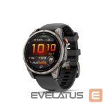 Smart watches Garmin  Fenix 8 Pro – 47 mm, AMOLED, Sapphire, Titanium with Graphite/black silicone band sport watch 