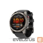Smart watches Garmin  Fenix 8 Pro – 51 mm, AMOLED, Sapphire, Titanium with Graphite/black silicone band sport watch 