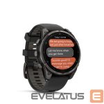 Smart watches Garmin  Fenix 8 Pro – 47 mm, AMOLED, Sapphire, Carbon grey DLC titanium with Black/pebble band
