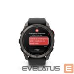 Smart watches Garmin  Fenix 8 Pro – 51 mm, AMOLED Sapphire, Carbon grey DLC titanium with Black/pebble grey silicone band/010-03199-01