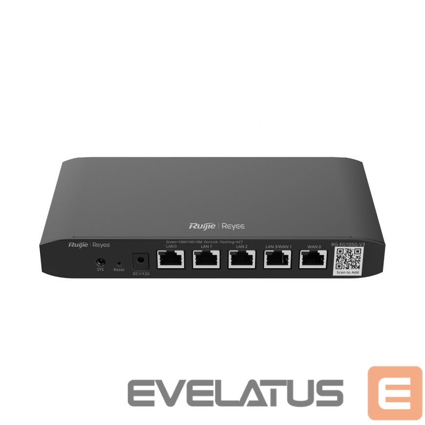 surveillance accessories Ruijie Maršrutētājs RG-EG105G-P-V3 5-ports Gigabit 4xPoE+