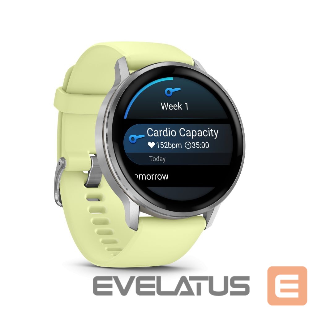 Smart watches Garmin Venu 4 - 45mm, Silver with Citron Silicone band sports watch