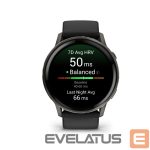 Smart watches Garmin  Venu 4 - 45mm, Slate with Black Silicone Band sports watch 