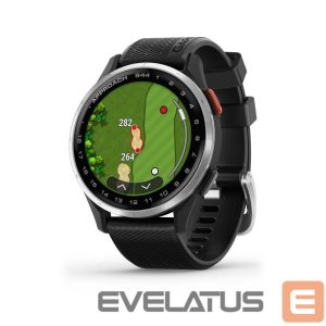 Smart watches Garmin  Approach S44 Silver Aluminium Bezel with Black Silicone Band 