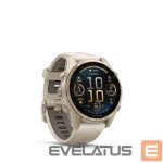 Smart watches Garmin  Fenix 8 – 43 mm, AMOLED Sapphire, Soft Gold with Fog grey/dark sandstone silicone band/ 010-02903-11