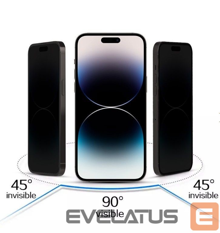 Protective glass iLike Apple IPHONE 17 PRO Tempered Privacy Glass Black
