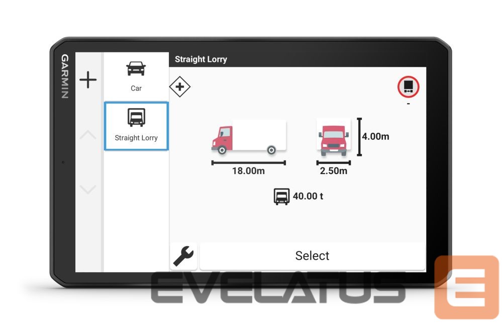 Car navigation Garmin dezl LGV820 8″ GPS Truck Sat Nav