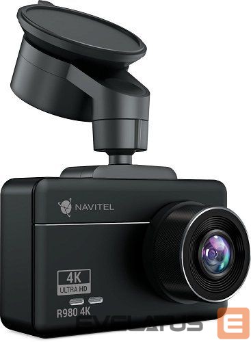 Dash cam Navitel R980 4K dashcamwith Wi-Fi, GPS-informer, and digital speedometer