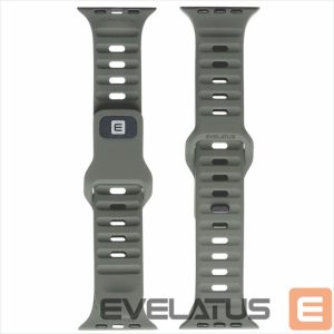 Strap Evelatus  Evelatus Watch 42/44/45 Sport Silicone Loop Dark Gray