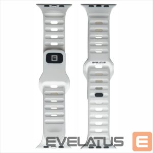 Strap Evelatus  Evelatus Watch 42/44/45 Sport Silicone Loop White