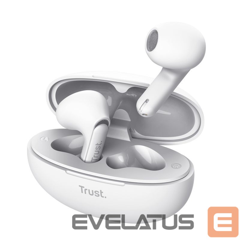 Wired headphones Trust HEADSET EARPHONES YAVI BT ENC/WHITE 25173